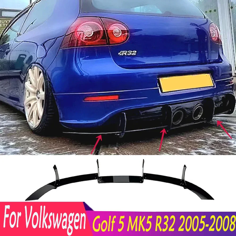 For Volkswagen Golf 5 MK5 R32 2005-2008 Car Rear Bumper Diffuser Lip Splitters Spoiler Rear Bumper Protector Body Kits
For Volkswagen Golf 5 MK5 R32 2005-2008 Car Rear Bumper Diffuser Lip Splitters Spoiler Rear Bumper Protector Body Kits