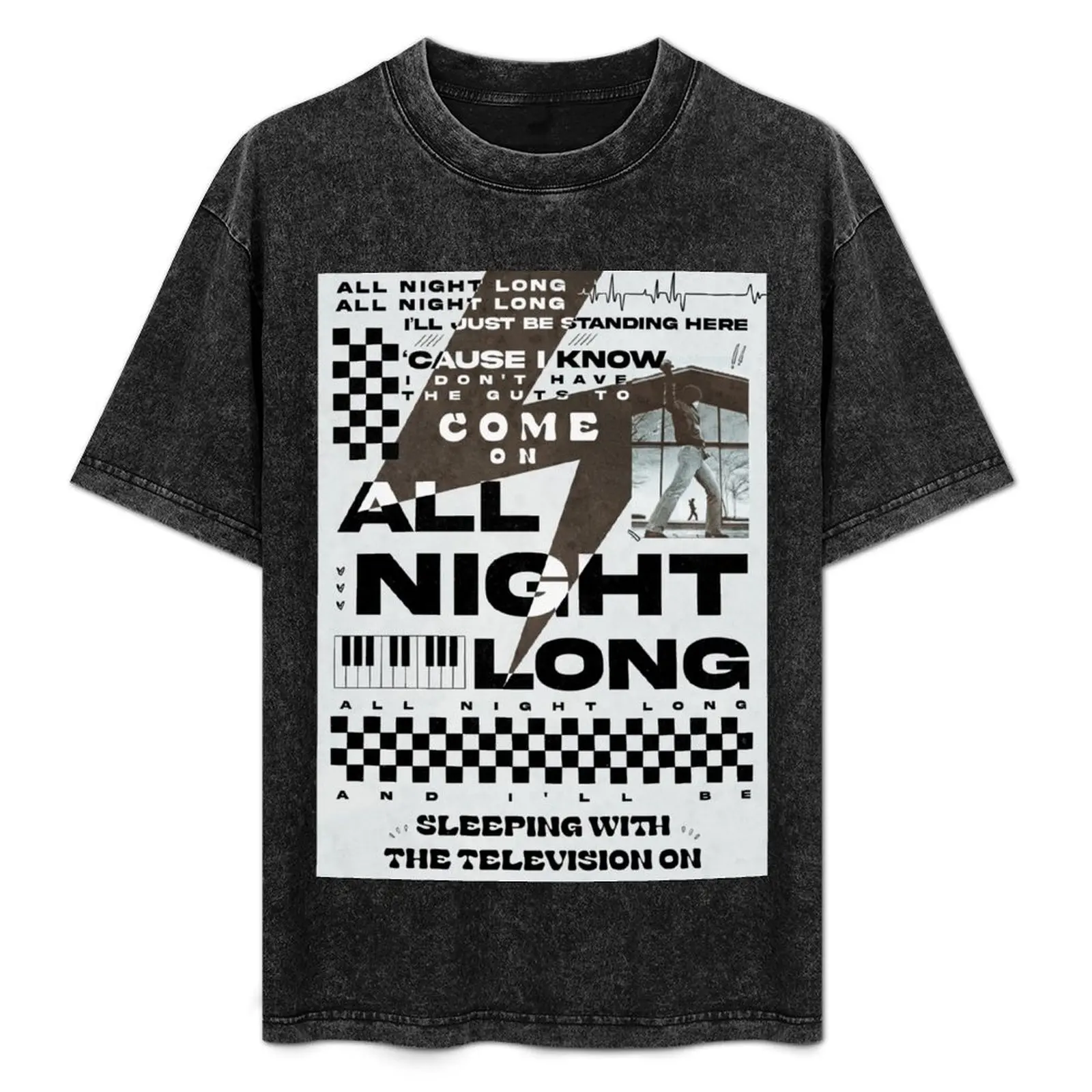 Sleeping With The Television On T-Shirt All Match Print Short Sleeve Top
Sleeping With The Television On T-Shirt All Match Print Short Sleeve Top