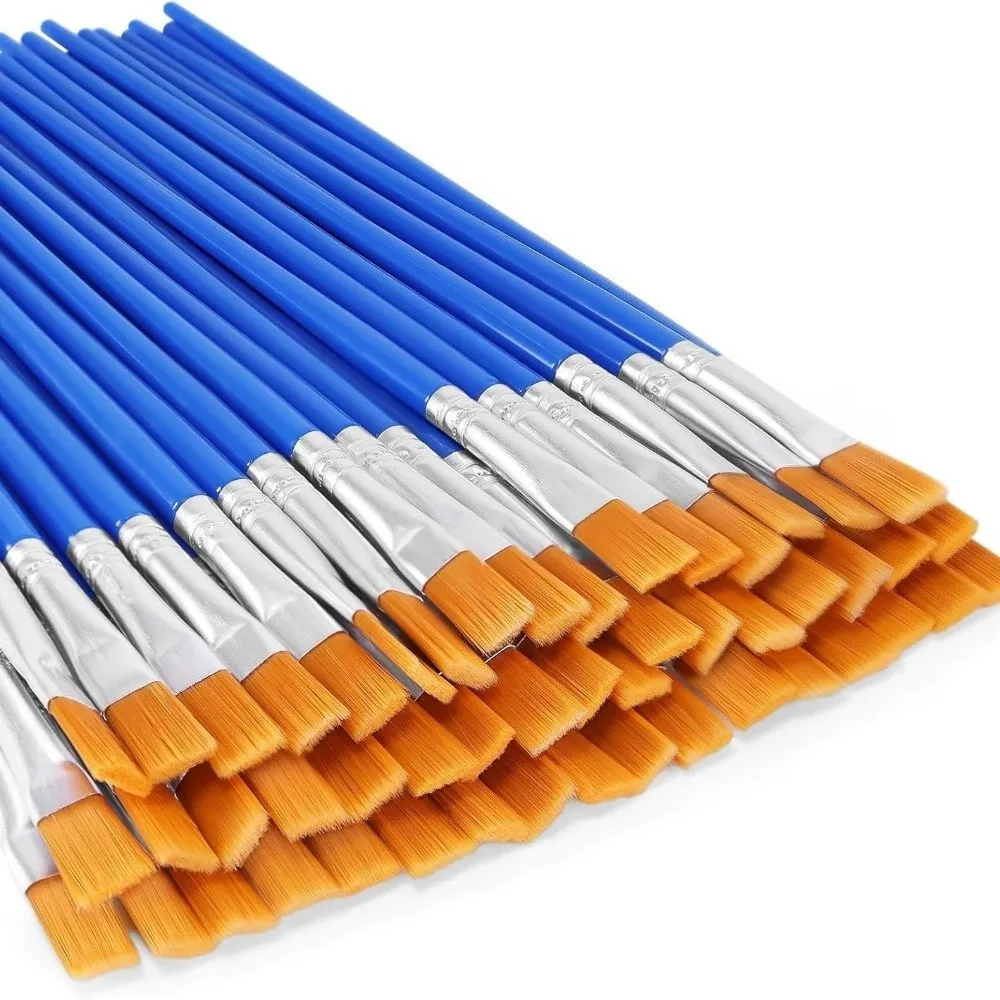 50 шт. набор кистей для рисования, нейлоновая плоская кисть для волос, акварельная кисть, принадлежности для художественной живописи, кисти для рисования художниками
50 шт. набор кистей для рисования, нейлоновая плоская кисть для волос, акварельная кисть, принадлежности для художественной живописи, кисти для рисования художниками