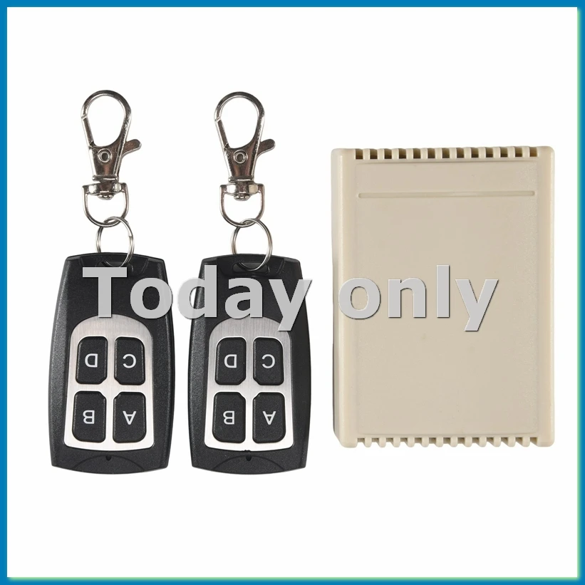 12V 4CH Channel 433Mhz Wireless Remote Control Switch Integrated Circuit With 2 Transmitter DIY Replace Parts Tool Kits-A09I
12V 4CH Channel 433Mhz Wireless Remote Control Switch Integrated Circuit With 2 Transmitter DIY Replace Parts Tool Kits-A09I