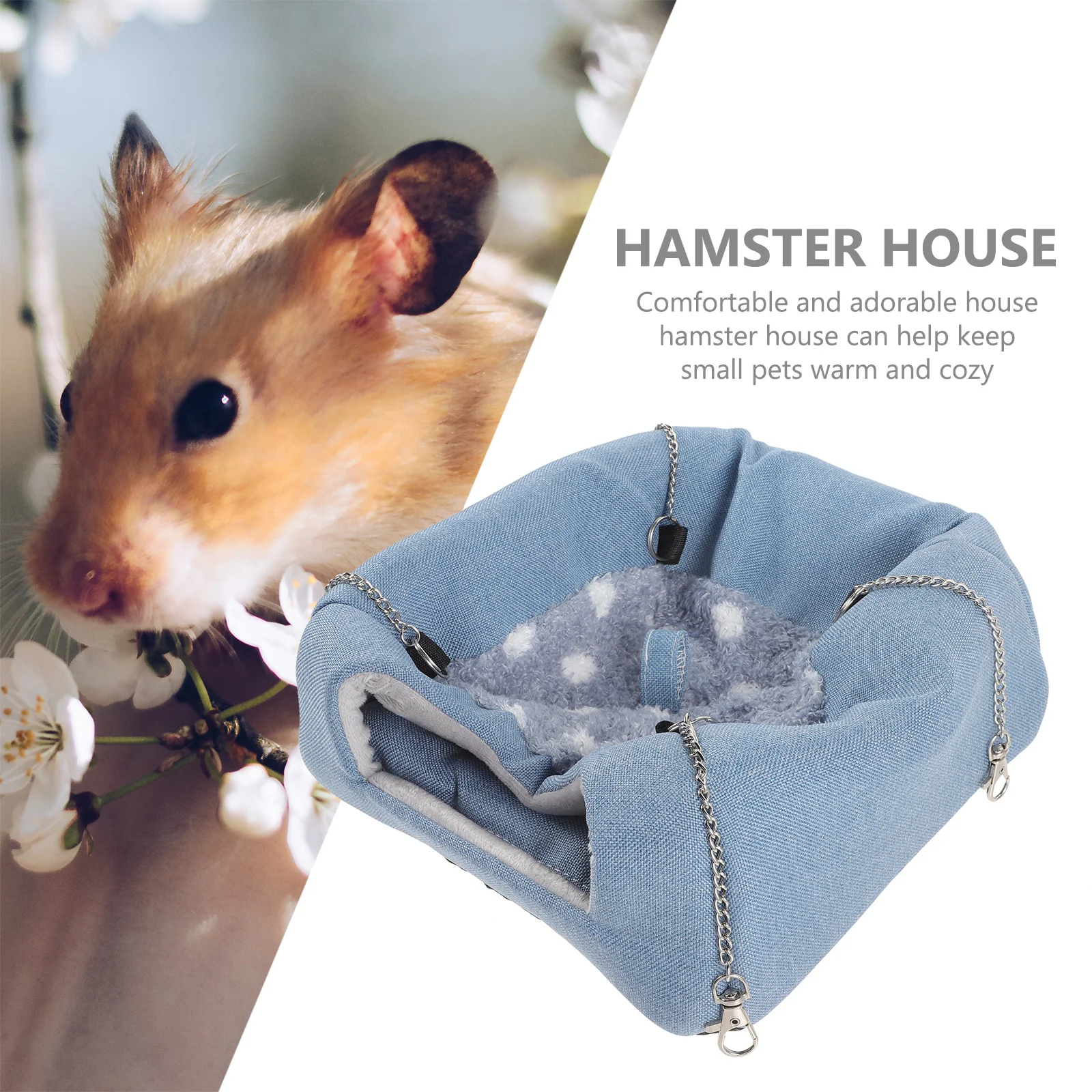 Small Pet Hamster House Warm Soft Hammock Comfortable Nest for Hamsters Chinchillas Rats Ferrets Guinea Pigs Indoor Outdoor
Small Pet Hamster House Warm Soft Hammock Comfortable Nest for Hamsters Chinchillas Rats Ferrets Guinea Pigs Indoor Outdoor