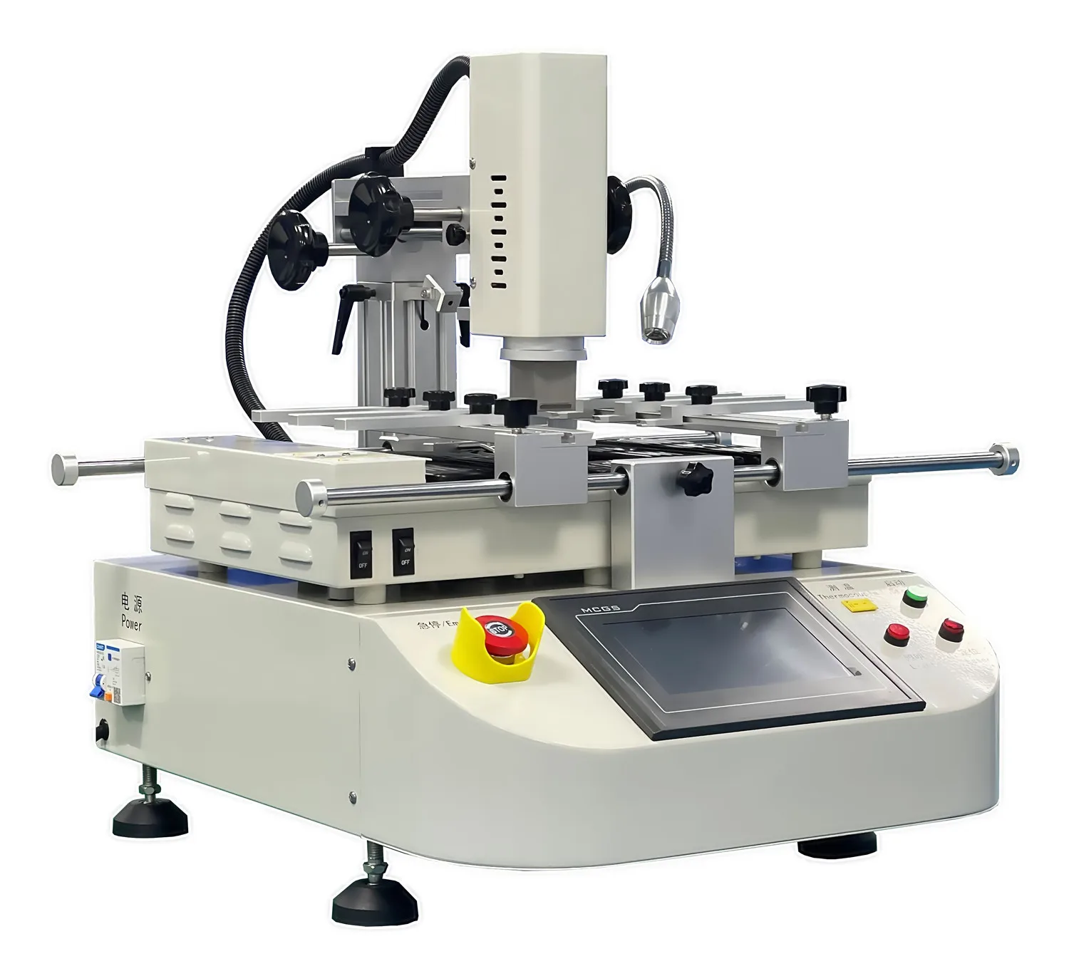 Классическая паяльная станция BGA R790, 3 зоны, паяльная машина с сенсорным экраном горячего воздуха и точкой, паяльные инструменты 4800 Вт
Классическая паяльная станция BGA R790, 3 зоны, паяльная машина с сенсорным экраном горячего воздуха и точкой, паяльные инструменты 4800 Вт