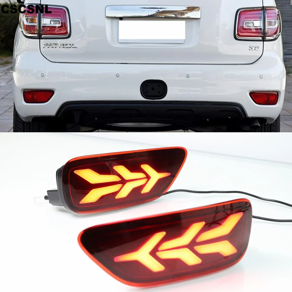 New! LED Rear Fog Lamp Bumper Light Brake Light Dynamic Turn Signal Reflector For Nissan Patrol Y62 2012 - 2016 2017 2018 2019 2
New! LED Rear Fog Lamp Bumper Light Brake Light Dynamic Turn Signal Reflector For Nissan Patrol Y62 2012 - 2016 2017 2018 2019 2