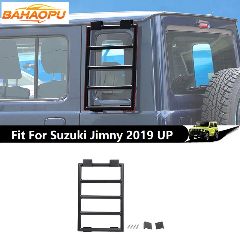 BAHAOPU Car Rear Windows Expansion Rack Metal Climbing Ladder Fit For Suzuki Jimny 2019 UP 4 Doors Version,Exterior Accessories
BAHAOPU Car Rear Windows Expansion Rack Metal Climbing Ladder Fit For Suzuki Jimny 2019 UP 4 Doors Version,Exterior Accessories