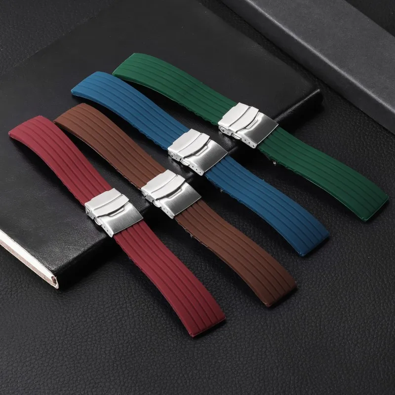 18mm 20mm 22mm 24mm Quick Release Silicone Watch Strap Stainless Steel Folding Watch Buckle Band Replacement for Universal Band
18mm 20mm 22mm 24mm Quick Release Silicone Watch Strap Stainless Steel Folding Watch Buckle Band Replacement for Universal Band