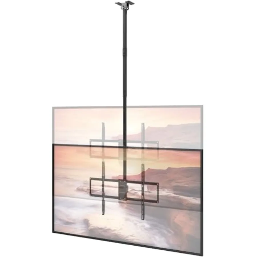 Ceiling TV Mount for 50-100 Inch TVs Black Steel Full Motion Hanging Bracket with 360 Rotation Supports up to 176lbs Max VESA 8
Ceiling TV Mount for 50-100 Inch TVs Black Steel Full Motion Hanging Bracket with 360 Rotation Supports up to 176lbs Max VESA 8