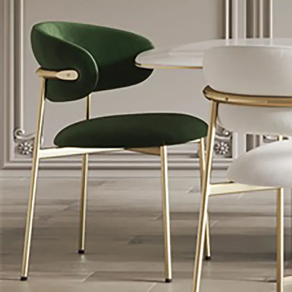 Green Luxury Dining Chairs Golden Metal Legs Comfort Dining Room Lounge Dining Chairs Design Modern Silla Rosa Indoor Furniture
Green Luxury Dining Chairs Golden Metal Legs Comfort Dining Room Lounge Dining Chairs Design Modern Silla Rosa Indoor Furniture