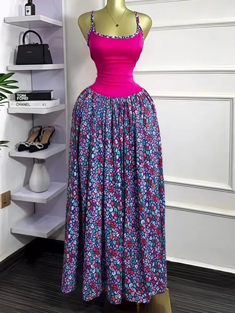 BKLD Party Dresses Women Clothing 2025 Summer New Sleeveless Fashion Printed Sexy Spaghetti Strap Tight Pleated Long Dresses 
BKLD Party Dresses Women Clothing 2025 Summer New Sleeveless Fashion Printed Sexy Spaghetti Strap Tight Pleated Long Dresses