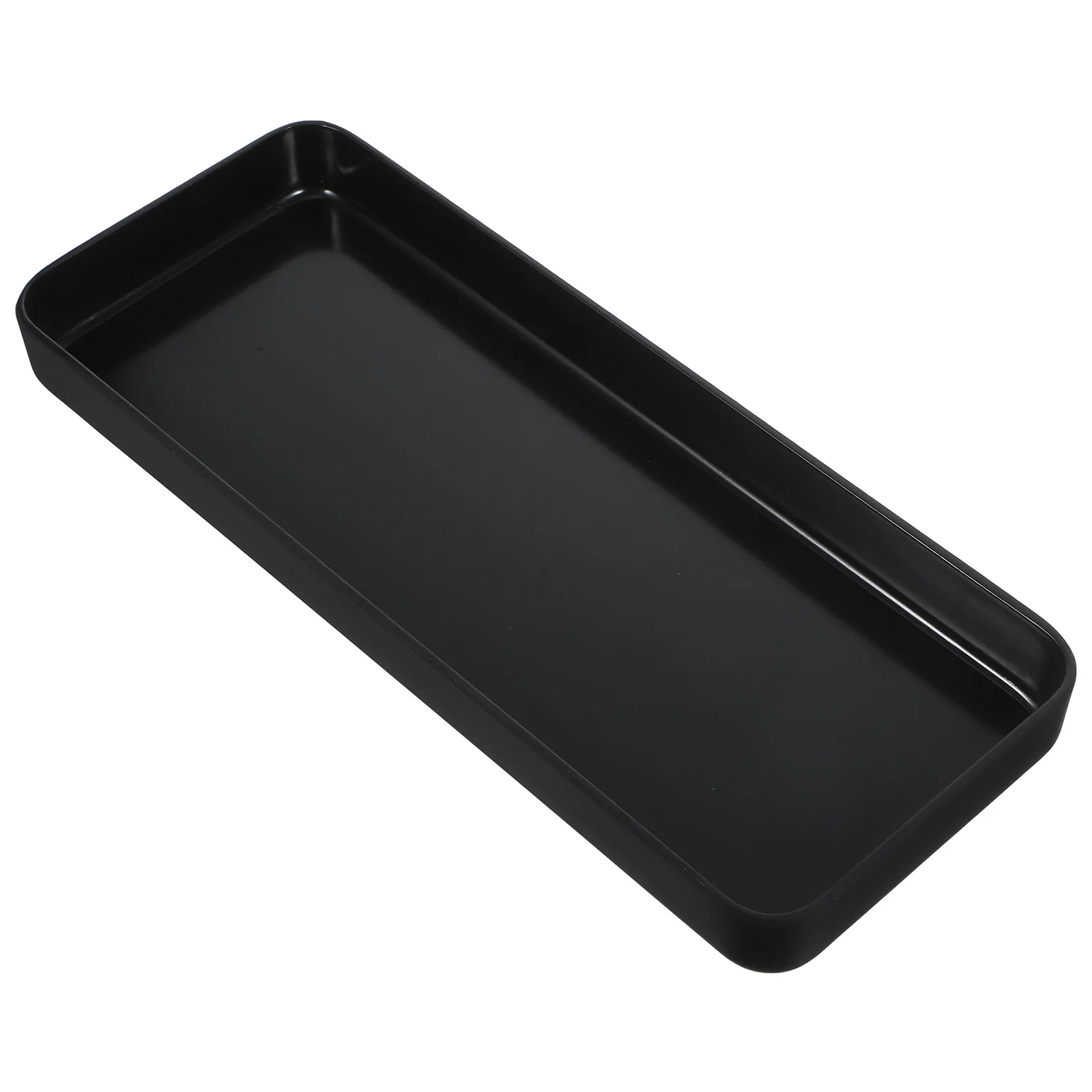 Black Rectangular Tray for Bathroom Vanity Desktop Jewelry Holder Smooth Surface Material Easy to Cups
Black Rectangular Tray for Bathroom Vanity Desktop Jewelry Holder Smooth Surface Material Easy to Cups
