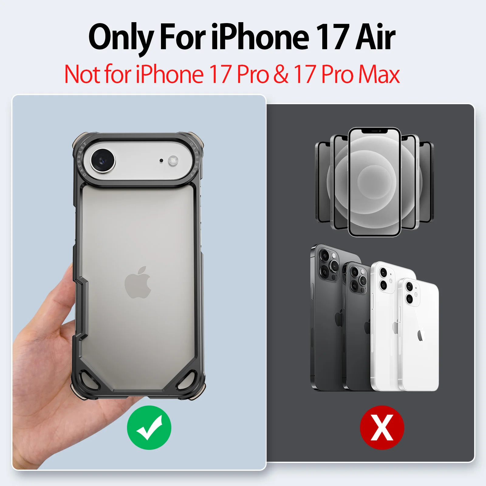 Чехол для телефона из алюминиевого сплава Eary для iPhone 17, ультратонкий корпус Magsafe, безрамный противоударный защитный чехол-бампер
Чехол для телефона из алюминиевого сплава Eary для iPhone 17, ультратонкий корпус Magsafe, безрамный противоударный защитный чехол-бампер