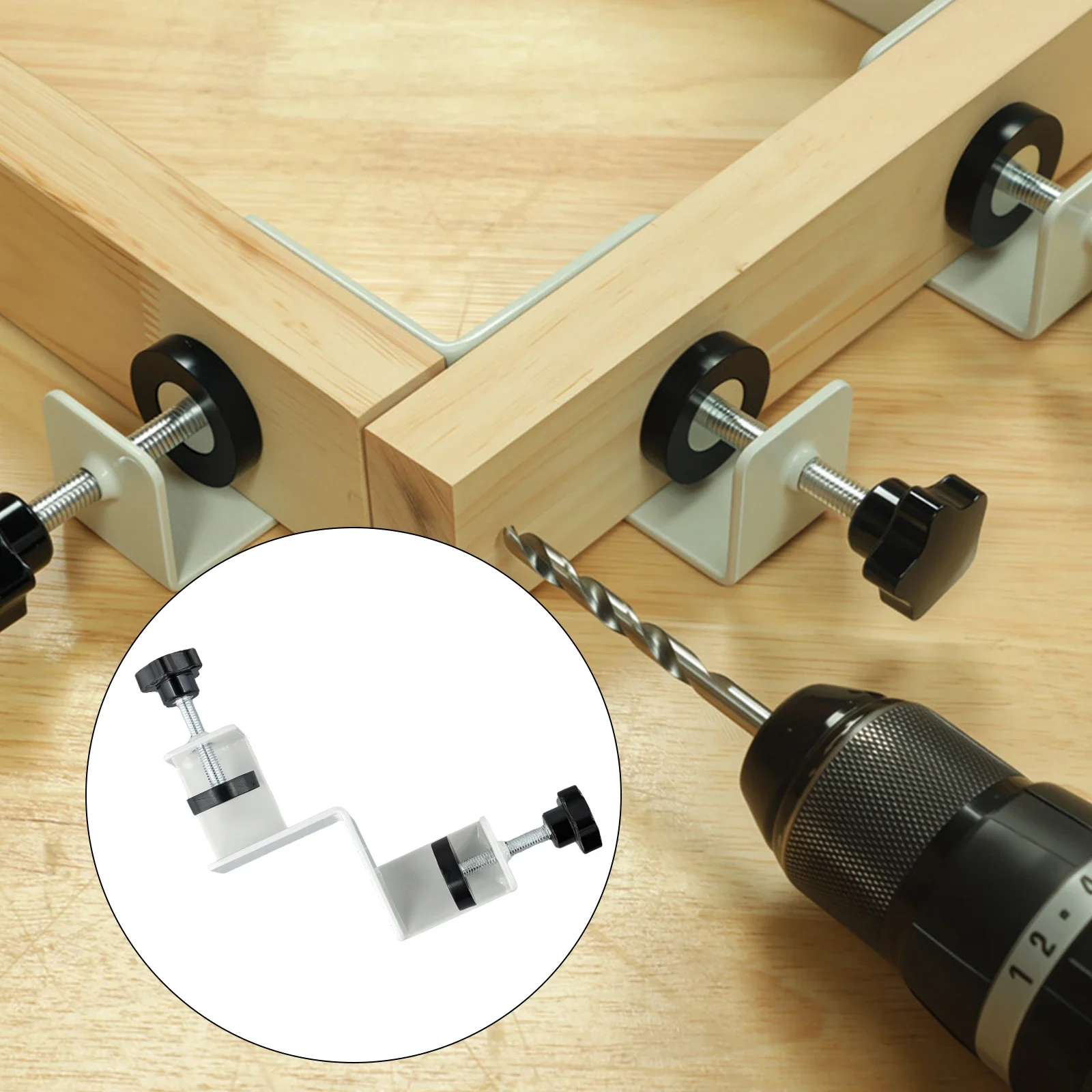 This Robust Woodworking Right Angle Clamp Ensures Reliable Stability When Assembling Photo Frames or Other Crafts
This Robust Woodworking Right Angle Clamp Ensures Reliable Stability When Assembling Photo Frames or Other Crafts