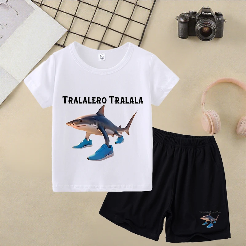 Italian Brainrot Black White T-shirt Set Summer Children's Loose Comfort Set Cartoon Anime Pattern Set Children's Birthday Gift
Italian Brainrot Black White T-shirt Set Summer Children's Loose Comfort Set Cartoon Anime Pattern Set Children's Birthday Gift