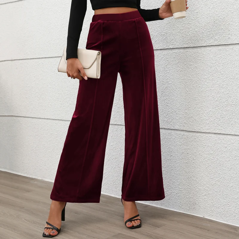 2024Summer New style Trousers Commute High Waist Temperament Velvet Wide-Leg Pants Women
2024Summer New style Trousers Commute High Waist Temperament Velvet Wide-Leg Pants Women