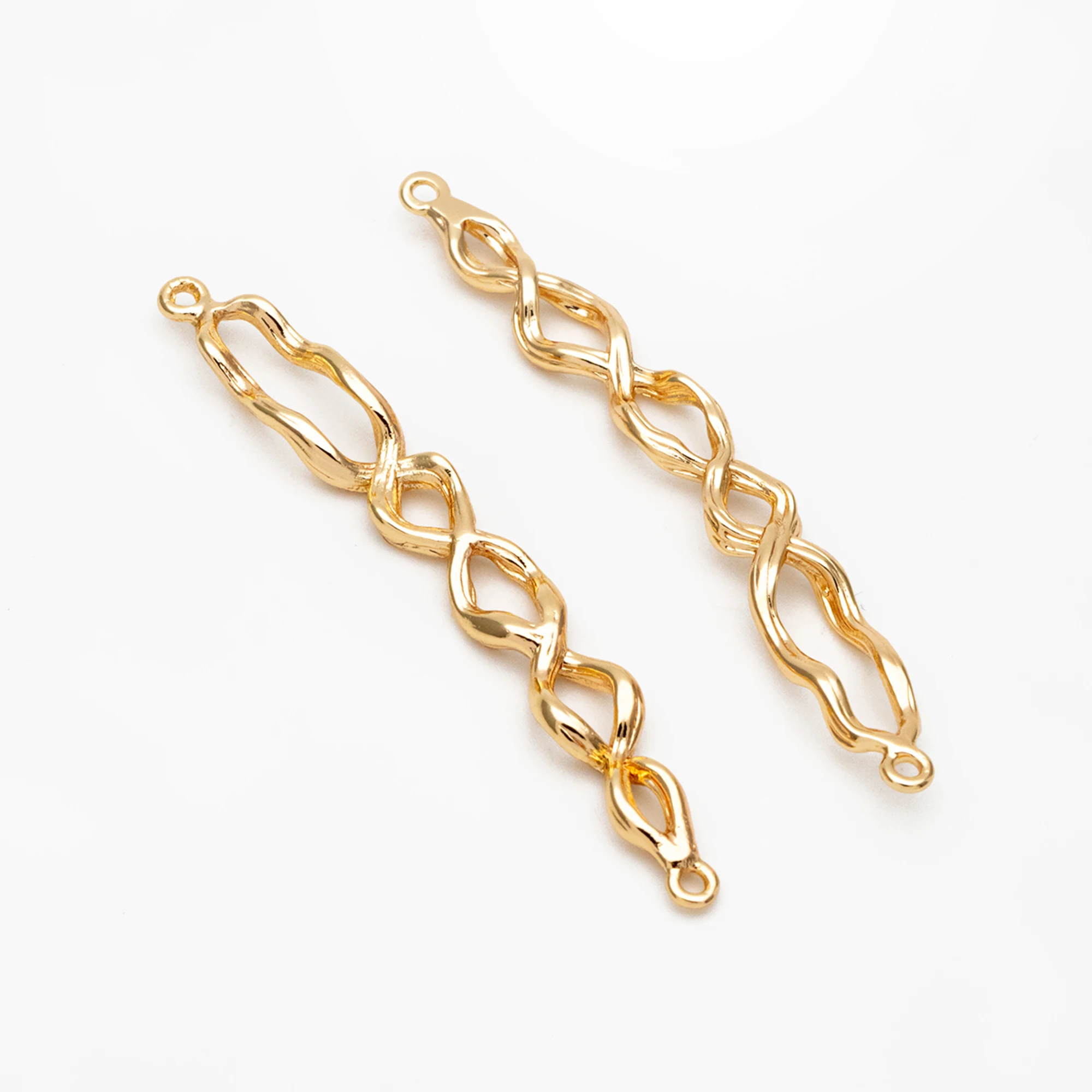 4pcs Gold Plated Brass Twisted Wire Bracelet Connector, For Jewelry Making DIY Accessories Findings (GB-3753)
4pcs Gold Plated Brass Twisted Wire Bracelet Connector, For Jewelry Making DIY Accessories Findings (GB-3753)