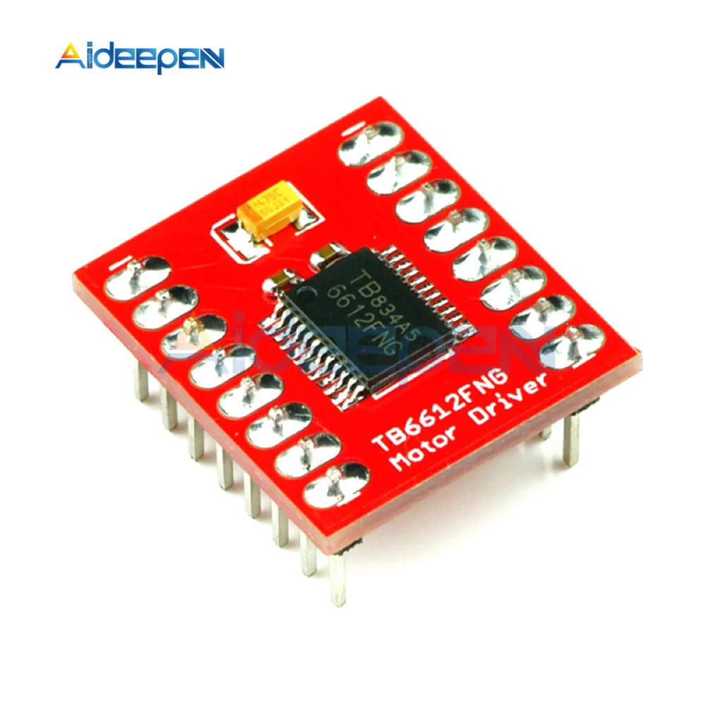 TB6612 FNG Small Volume Motor Drive Module Welded with Row Pins Dual Motor Driver 1A for Arduino Microcontroller Replace L298N
TB6612 FNG Small Volume Motor Drive Module Welded with Row Pins Dual Motor Driver 1A for Arduino Microcontroller Replace L298N