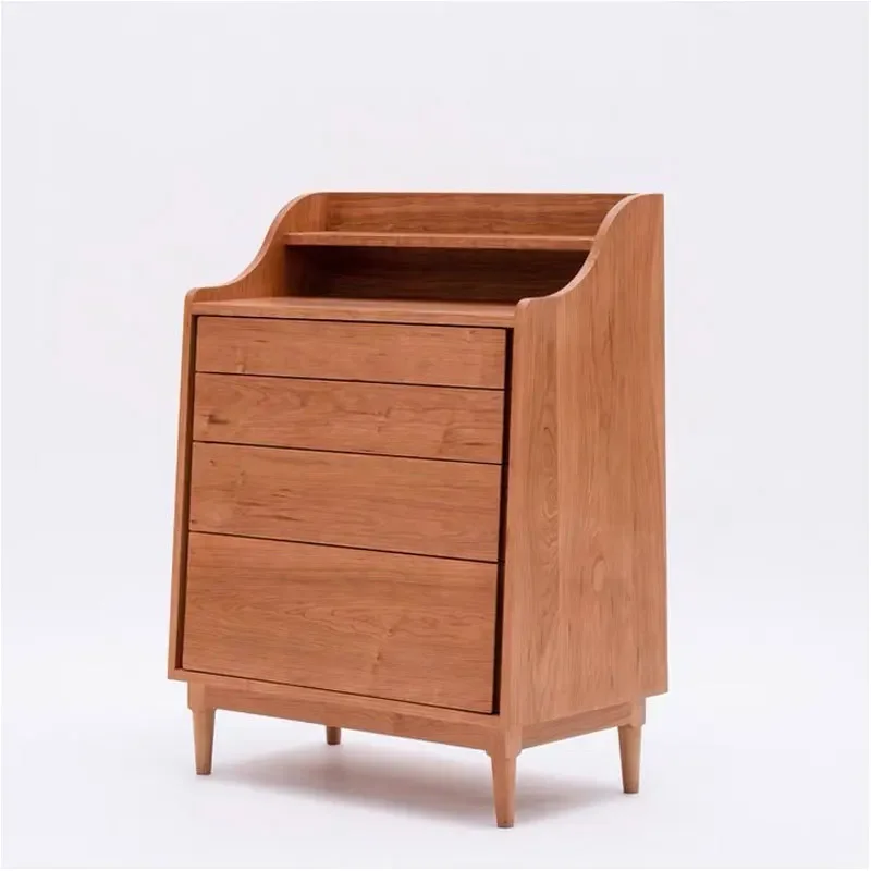 North American cherry wood chest, simple modern black walnut chest, Nordic living room, bedroom drawer storage side cabinet
North American cherry wood chest, simple modern black walnut chest, Nordic living room, bedroom drawer storage side cabinet