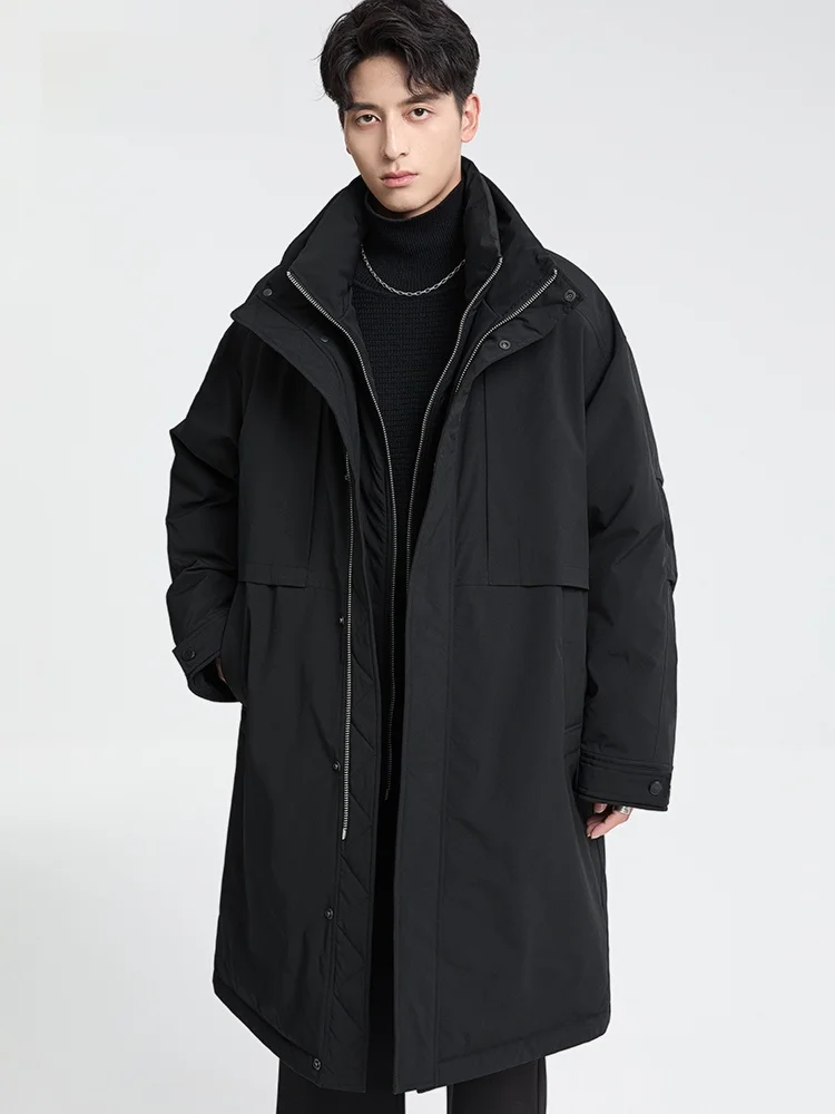 Men's Winter Thiened Casual Mid-Length down Jaet Workwear Sle Coat Advanced Sensation Polyester Fiber Long Sve Zipper
Men's Winter Thiened Casual Mid-Length down Jaet Workwear Sle Coat Advanced Sensation Polyester Fiber Long Sve Zipper