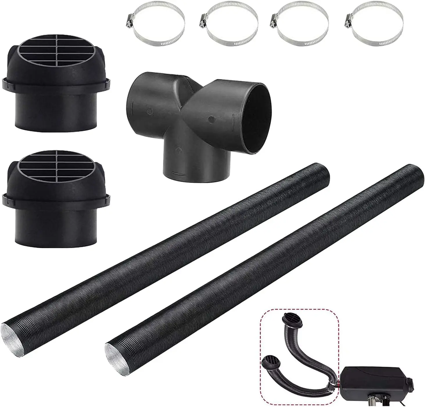 75mm Diesel Heater Pipe Duct, T-Shaped Telescopic Hose for Webasto Eberspacher
75mm Diesel Heater Pipe Duct, T-Shaped Telescopic Hose for Webasto Eberspacher