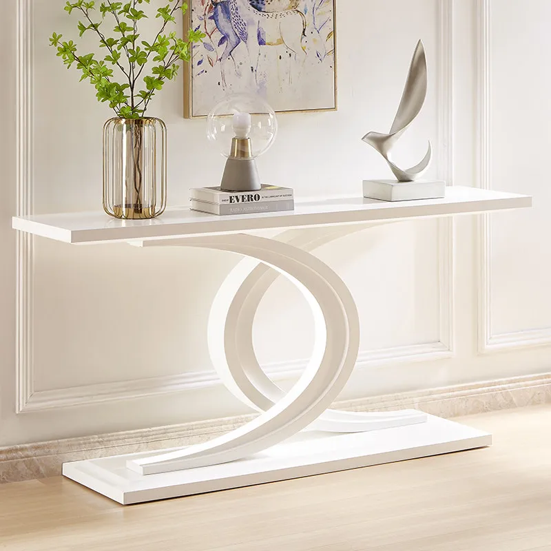 European-style white Console table entrance Modern living room corridor Console table against the wall mesa consola furniture
European-style white Console table entrance Modern living room corridor Console table against the wall mesa consola furniture