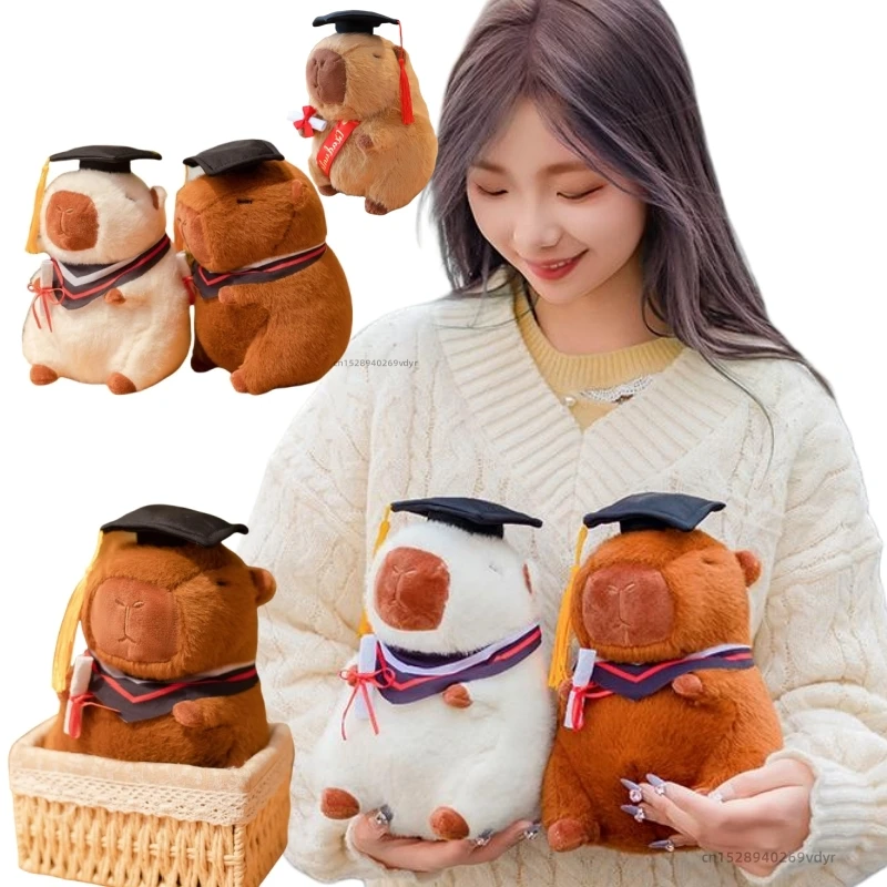High-Quality Doctor Hat Capybara Plush Toy Graduate Plush Dolls Cute Stuffed Animal Plushie Soft Cartoon Pillow Graduation Gift
High-Quality Doctor Hat Capybara Plush Toy Graduate Plush Dolls Cute Stuffed Animal Plushie Soft Cartoon Pillow Graduation Gift