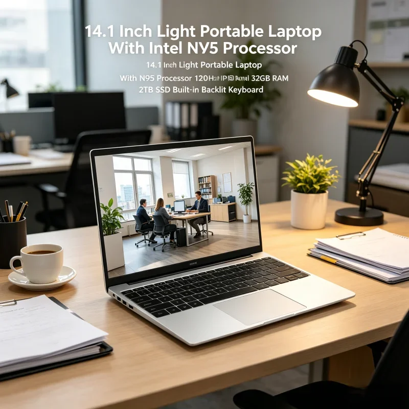 14.1 Inch Light Portable Laptop With Intel N95 Processor 120Hz FHD IPS Panel 32GB RAM 2TB SSD Built-in Backlit Keyboard
14.1 Inch Light Portable Laptop With Intel N95 Processor 120Hz FHD IPS Panel 32GB RAM 2TB SSD Built-in Backlit Keyboard