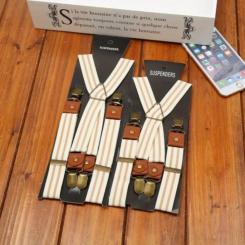1Pc Wide Men's Elastic Strap Striped Four-clip Suspender Belt Fashionable and Versatile
1Pc Wide Men's Elastic Strap Striped Four-clip Suspender Belt Fashionable and Versatile