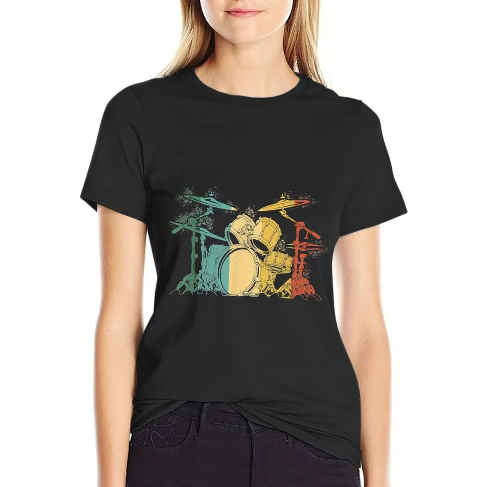 Drummer Retro Vintage Drum Set Drumset Drummers Men Drumming T-Shirt summer tops oversized funny Woman fashion
Drummer Retro Vintage Drum Set Drumset Drummers Men Drumming T-Shirt summer tops oversized funny Woman fashion