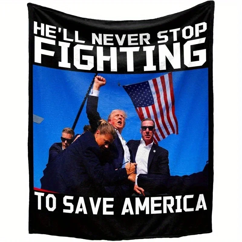 Универсальный Трамп 2024, выжил выстрел на ралли издания! - Одеяло Trump Merchandise, он никогда не остановить, чтобы сохранить Америку
Универсальный Трамп 2024, выжил выстрел на ралли издания! - Одеяло Trump Merchandise, он никогда не остановить, чтобы сохранить Америку
