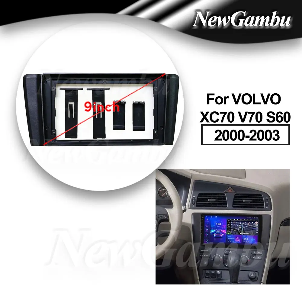 9 Inch Car Radio Installation ABS PC Plastic Fascia For VOLVO XC70 V70 S60 2000-2003 Plane Frame No Cable
9 Inch Car Radio Installation ABS PC Plastic Fascia For VOLVO XC70 V70 S60 2000-2003 Plane Frame No Cable