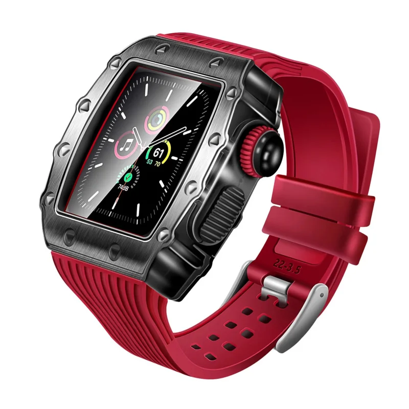 Metal Case for Apple Watch 8 7 Band 45mm Silicone Strap Protective Screen Protector Cover for iwatch Series 40 41 44 45mm Case
Metal Case for Apple Watch 8 7 Band 45mm Silicone Strap Protective Screen Protector Cover for iwatch Series 40 41 44 45mm Case