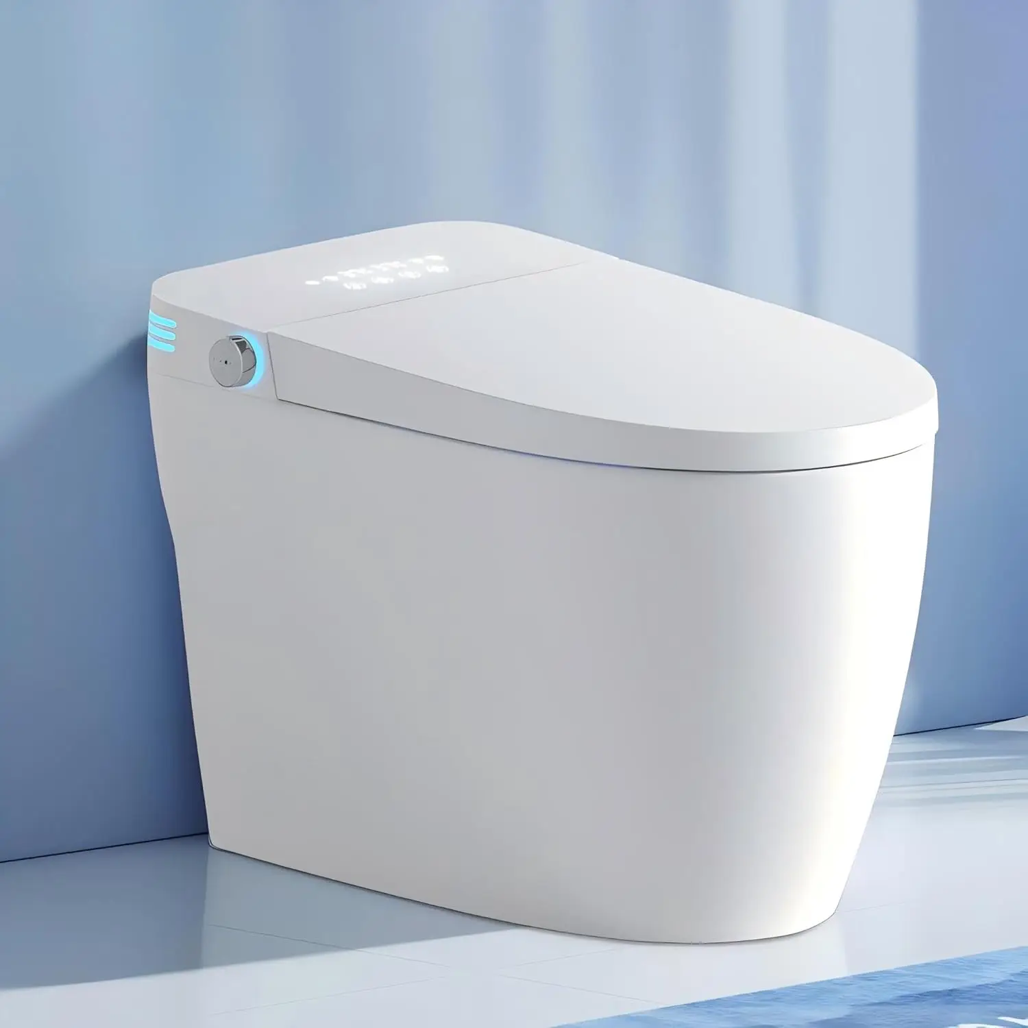 Tankless Smart Toilet with Bidet Built in Auto Flush Heated Seat Remote Control Night Light Foot Sensor for Modern, Customized
Tankless Smart Toilet with Bidet Built in Auto Flush Heated Seat Remote Control Night Light Foot Sensor for Modern, Customized