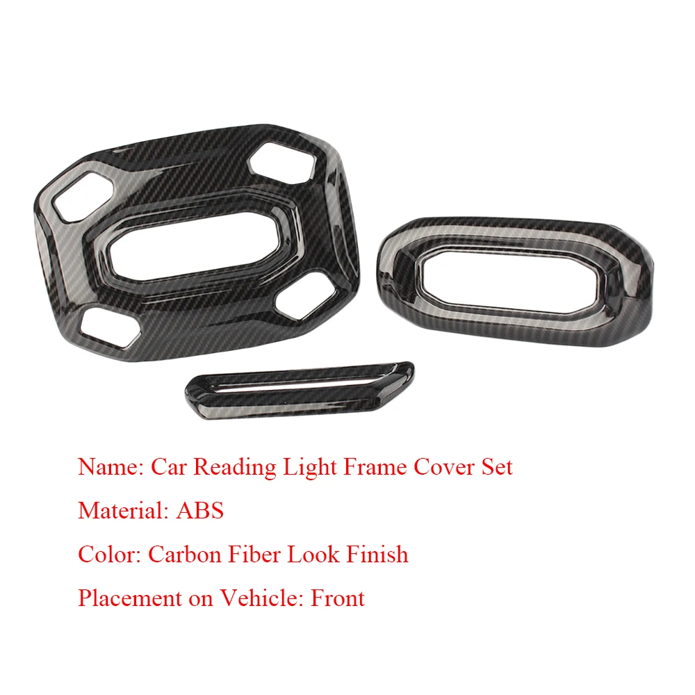 Interior Accessories Car Reading Light Frame Cover Set Panel Cover Trim for Jeep Wrangler Gladiator 2018-2021
Interior Accessories Car Reading Light Frame Cover Set Panel Cover Trim for Jeep Wrangler Gladiator 2018-2021