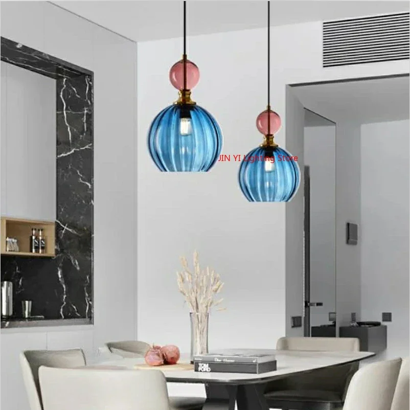 Nordic Colored Glass Chandelier Postmodern Creative Designer Restaurant Bar Counter Bedroom Bedside Lamp Excluding Light Bulbs
Nordic Colored Glass Chandelier Postmodern Creative Designer Restaurant Bar Counter Bedroom Bedside Lamp Excluding Light Bulbs