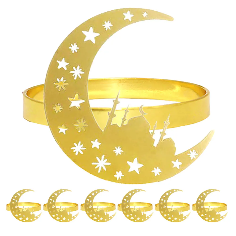 6 Pcs Metal Napkin Rings Beautiful Moon Design Table Decorations Dinner Party Supplies Home Kitchen Accessories
6 Pcs Metal Napkin Rings Beautiful Moon Design Table Decorations Dinner Party Supplies Home Kitchen Accessories