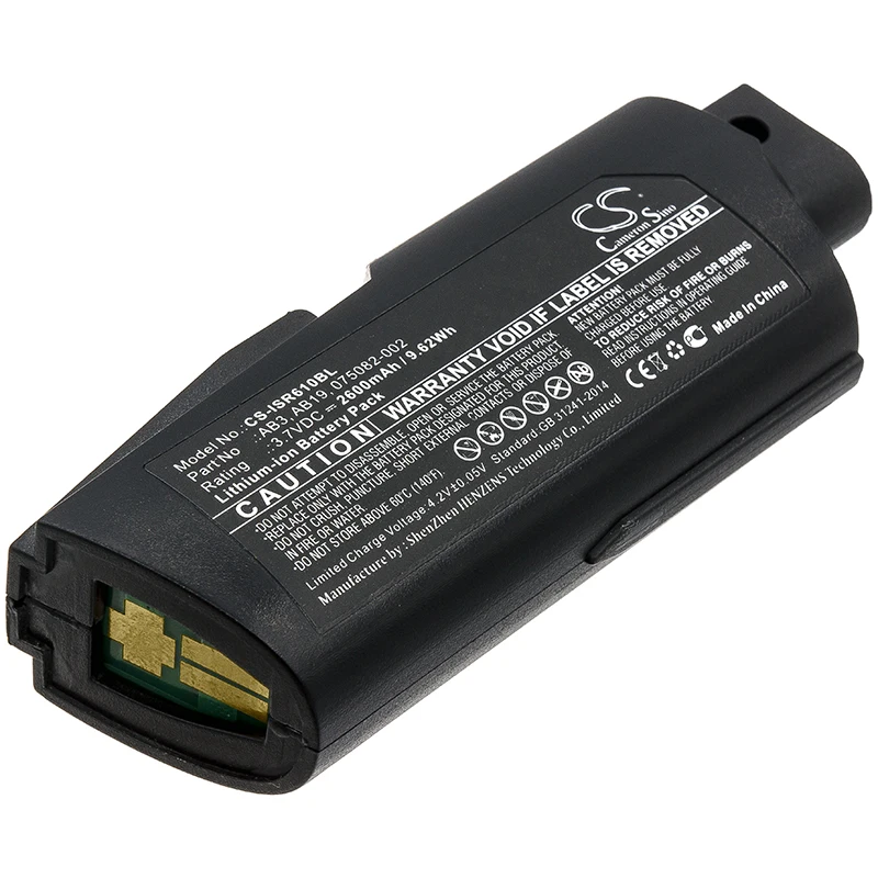 CS Replacement Battery for Intermec SR61T,SR61,IP30,IP30A,IP30B,SR61B,SR61Bex PN:AB3,AB19,075082-002,318-037 2600mAh / 9.62Wh
CS Replacement Battery for Intermec SR61T,SR61,IP30,IP30A,IP30B,SR61B,SR61Bex PN:AB3,AB19,075082-002,318-037 2600mAh / 9.62Wh