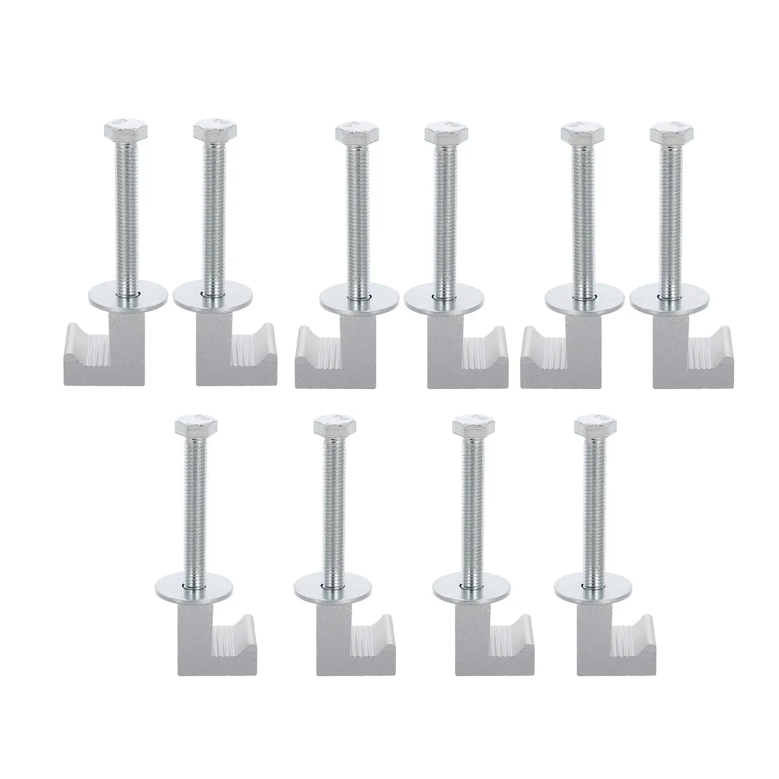 10pcs Tool Box Tie-down Aluminum J-shaped Clamps Silver Pickup Truck Bed Accessories Durable Functional Replacement Parts
10pcs Tool Box Tie-down Aluminum J-shaped Clamps Silver Pickup Truck Bed Accessories Durable Functional Replacement Parts