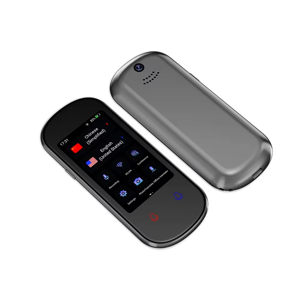 Z2 Portable Smart AI Voice translater 107 language online offline Translator for Tour Guide Simultaneous Translation Meeting
Z2 Portable Smart AI Voice translater 107 language online offline Translator for Tour Guide Simultaneous Translation Meeting