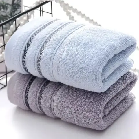 Microfiber Face Towel 2pc, Super Absorbent Quick Dry Hair Shower Towel for Adults, Bathroom Travel Home Hotel Use
