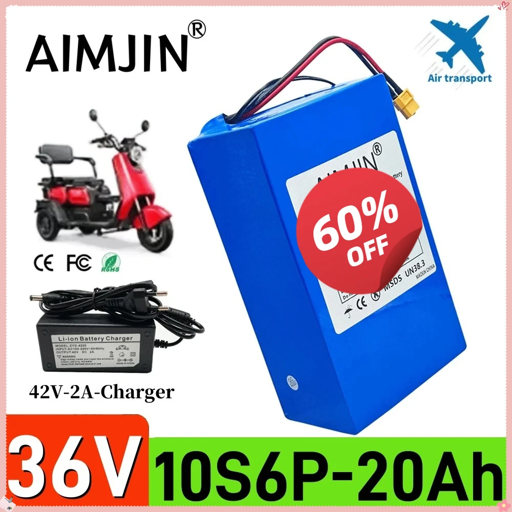 18650 10S6P 36V 20000mAh High-capacity Rechargeable Lithium-ion Battery Pack Built in BMS Suitable for Electric Scooter Battery
18650 10S6P 36V 20000mAh High-capacity Rechargeable Lithium-ion Battery Pack Built in BMS Suitable for Electric Scooter Battery