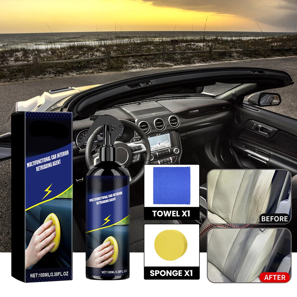 100ml Car Retreading Coating Spray Auto Refurbishing Agent Remove Stains Automotive Interior Retreading Agent Polish Accessories
100ml Car Retreading Coating Spray Auto Refurbishing Agent Remove Stains Automotive Interior Retreading Agent Polish Accessories