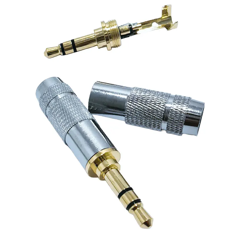 DIY 3.5mm Jack Audio Plug 3 4 Pole Earphone Connector For Soldering Hifi Headphone Upgrade Wire 3.5 Conector Gold Plated
DIY 3.5mm Jack Audio Plug 3 4 Pole Earphone Connector For Soldering Hifi Headphone Upgrade Wire 3.5 Conector Gold Plated