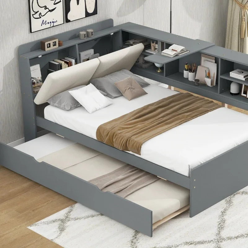 Modern minimalist white solid wood storage children's bed, nursery furniture
Modern minimalist white solid wood storage children's bed, nursery furniture