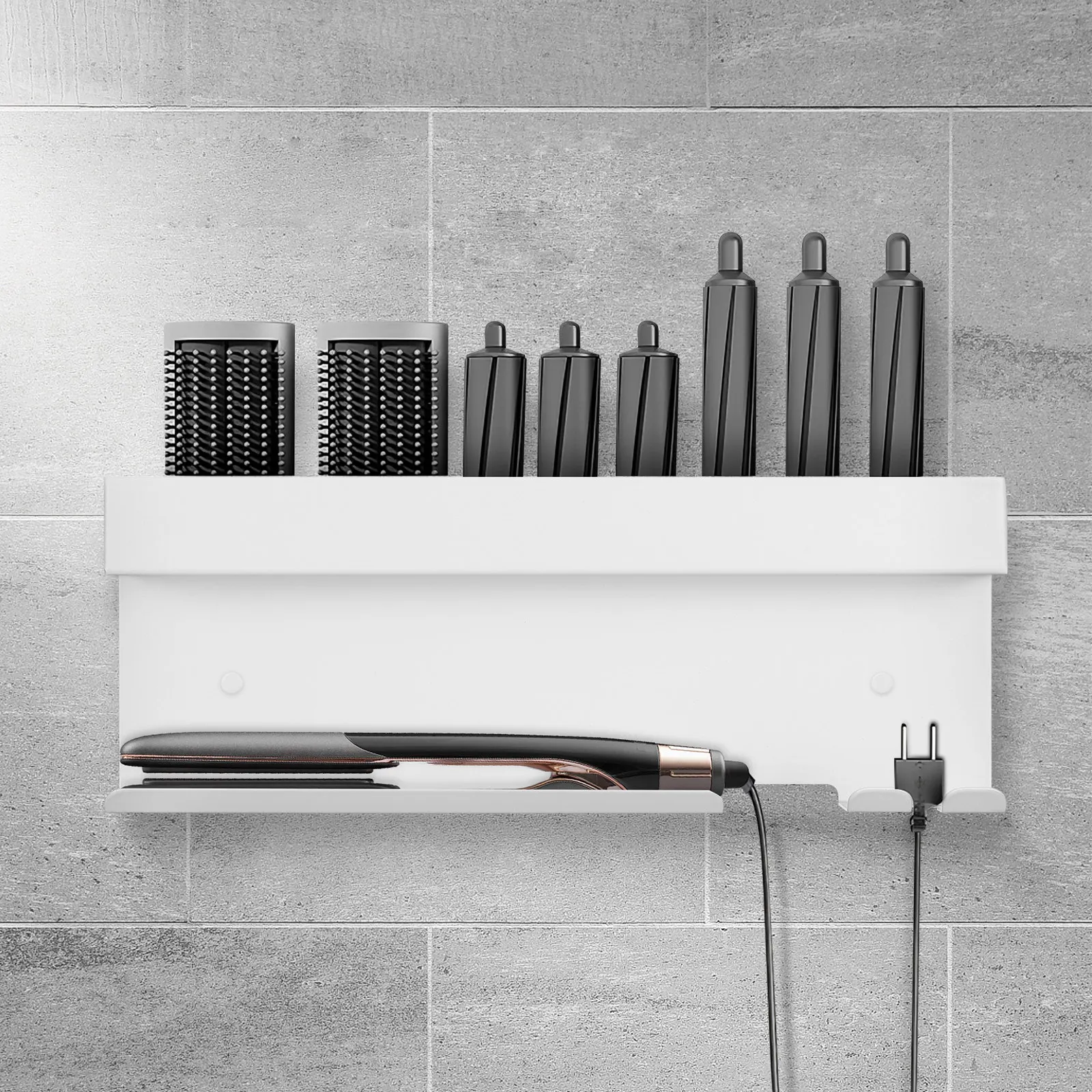 Punch-Free Hair Dryer Holder Aluminum Wall Mount Hair Tool Organizer Bathroom Storage Curling Iron Stand Handsfree Dryer Rack
Punch-Free Hair Dryer Holder Aluminum Wall Mount Hair Tool Organizer Bathroom Storage Curling Iron Stand Handsfree Dryer Rack