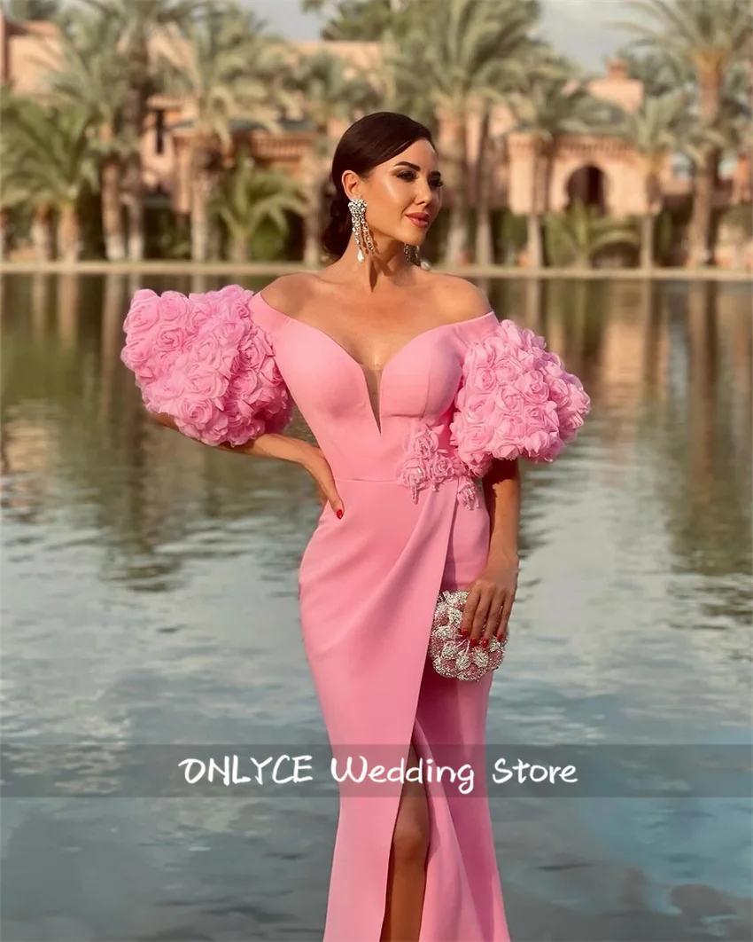 Luxury Pink Saudi Evening Dress 2025 Birthday Party Gown Ruffle Sleeves Vestidos Long Prom Wedding Party Gown Customized
Luxury Pink Saudi Evening Dress 2025 Birthday Party Gown Ruffle Sleeves Vestidos Long Prom Wedding Party Gown Customized
