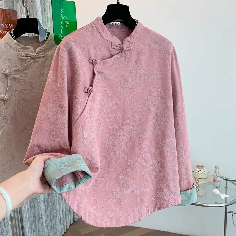 Ретро-новинка: китайский весенне-осенний топ в национальном стиле с вышивкой, воротником-стойкой и пуговицами...
Ретро-новинка: китайский весенне-осенний топ в национальном стиле с вышивкой, воротником-стойкой и пуговицами...