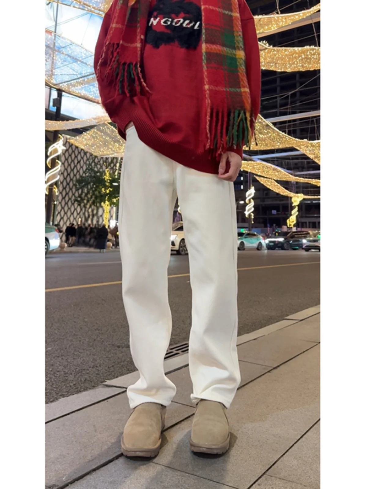 Cleanfit White Soft Denim Jeans Men's Ootd Spring High Waist Wide Leg American Straight Long Pants Cotton Polyester Blend
Cleanfit White Soft Denim Jeans Men's Ootd Spring High Waist Wide Leg American Straight Long Pants Cotton Polyester Blend