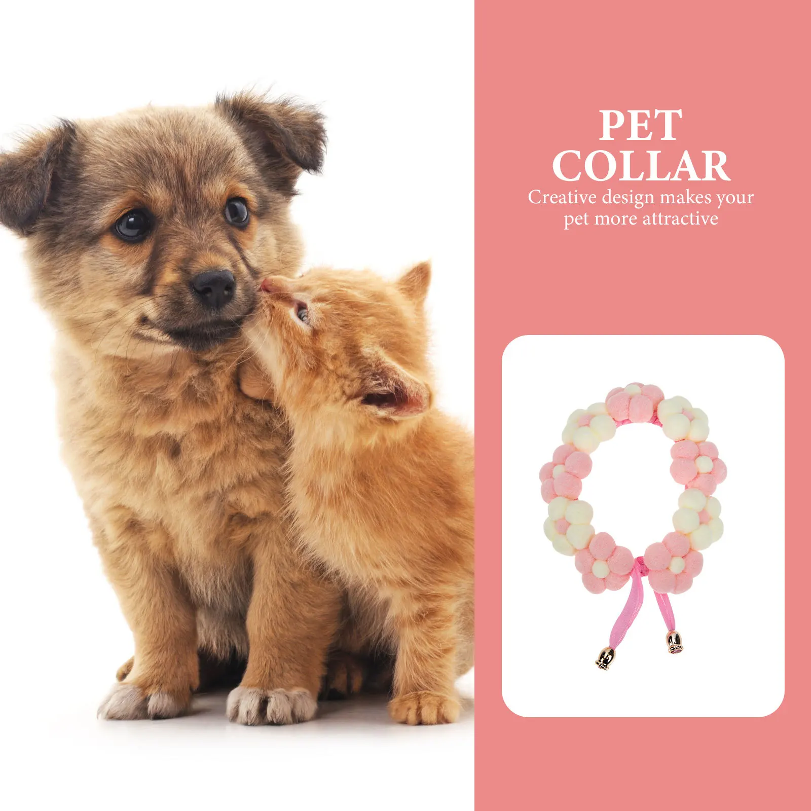 Delicate Pet Collar Hand-Knitted Flower Design Decorative Neck Chain for Daily Wear Party Festival Photo Prop Puppy Kitten Dog
Delicate Pet Collar Hand-Knitted Flower Design Decorative Neck Chain for Daily Wear Party Festival Photo Prop Puppy Kitten Dog