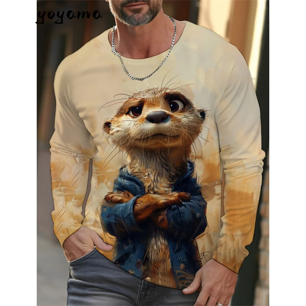 Fashion Cartoon Men's Clothing Autumn Outdoor Animal Print Men's Tops Versatile Men's Long Sleeved Shirts Casual Men's Clothing.
Fashion Cartoon Men's Clothing Autumn Outdoor Animal Print Men's Tops Versatile Men's Long Sleeved Shirts Casual Men's Clothing.