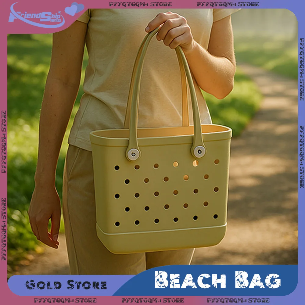 EVA Beach Bag Lightweight Waterproof Shoulder Bag for Travel Pool Party Water Sports Summer Essential Large Capacity Handbags
EVA Beach Bag Lightweight Waterproof Shoulder Bag for Travel Pool Party Water Sports Summer Essential Large Capacity Handbags