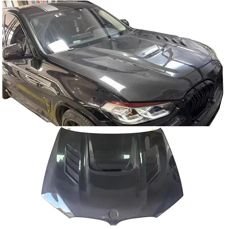 High-quality Double-sided Wet Carbon Fiber Engine Hood Polished Finish Easy Installation For BMW X4M F98/X3M F97/X3 G01/X4 G02
High-quality Double-sided Wet Carbon Fiber Engine Hood Polished Finish Easy Installation For BMW X4M F98/X3M F97/X3 G01/X4 G02